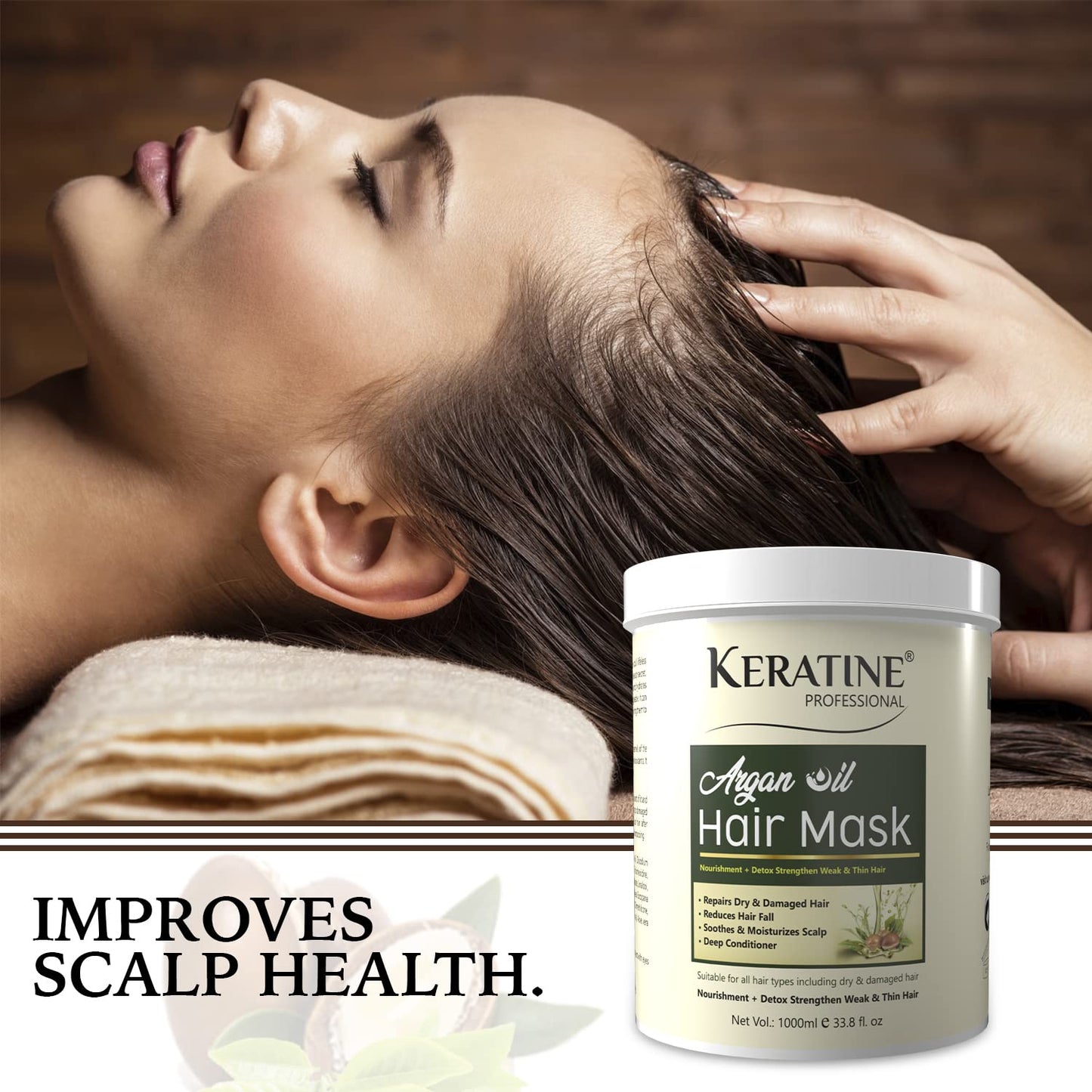 Keratine Professional Argan Oil Hair Mask Spa