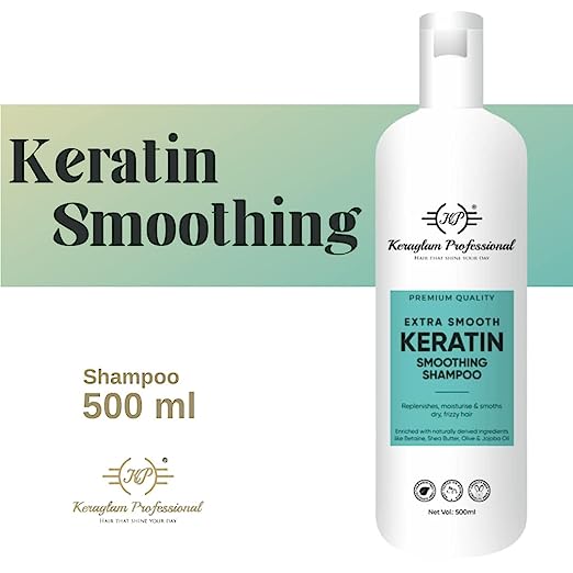 Keratin Smoothing Shampoo, Hair Mask & Hair Serum (Combo Kit) by Keraglam Professional