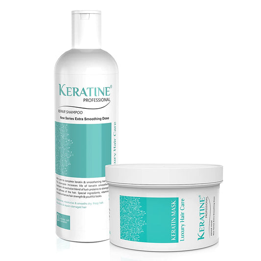 Keratine Professional Sulphate free Smooth Shampoo & Mask (Combo Pack)