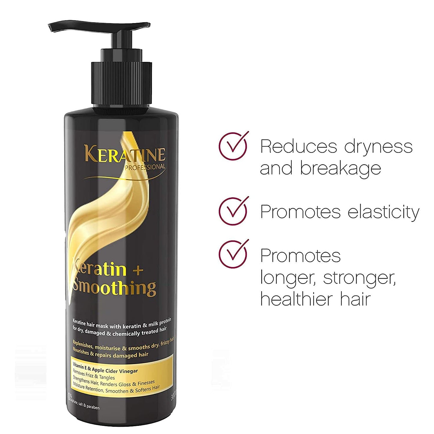 Keratine Professional Keratin Smoothing Shampoo & Mask (Combo Pack)