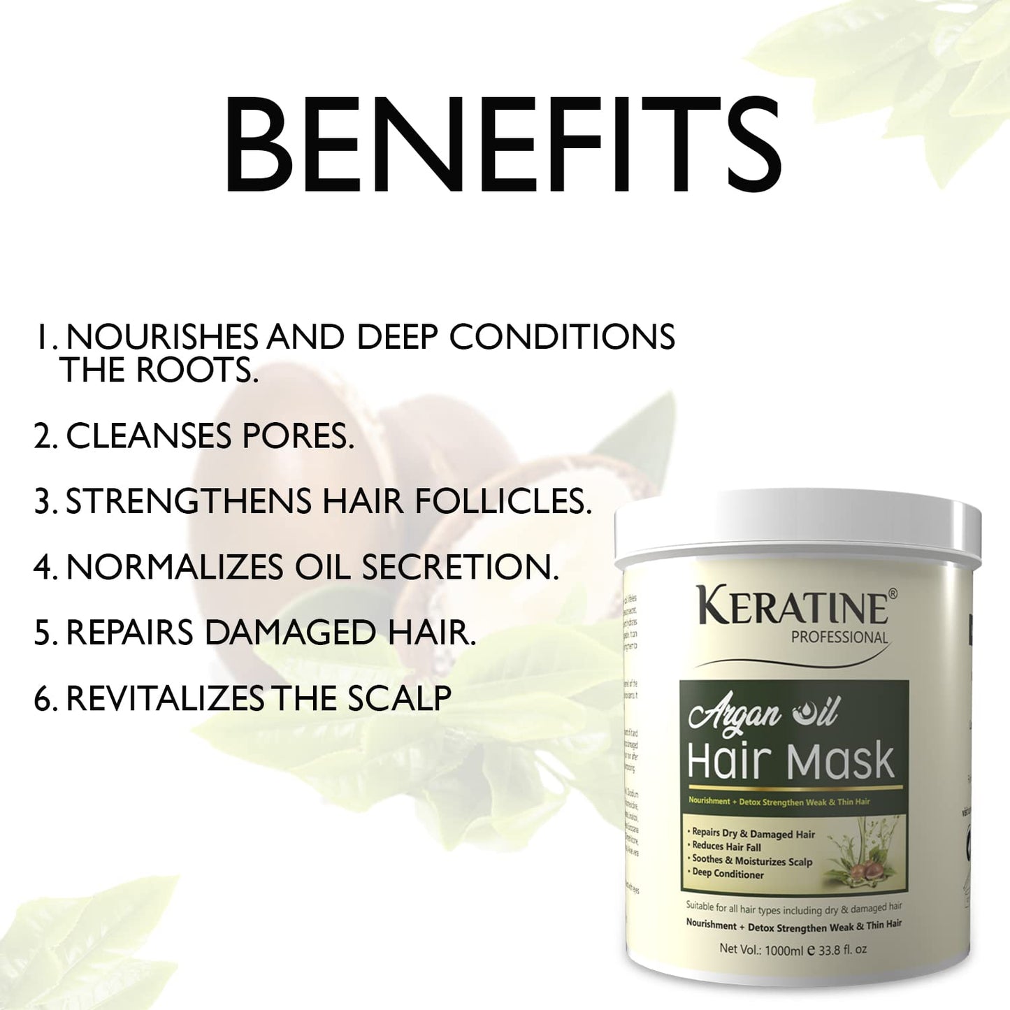 Keratine Professional Argan Oil Hair Mask Spa