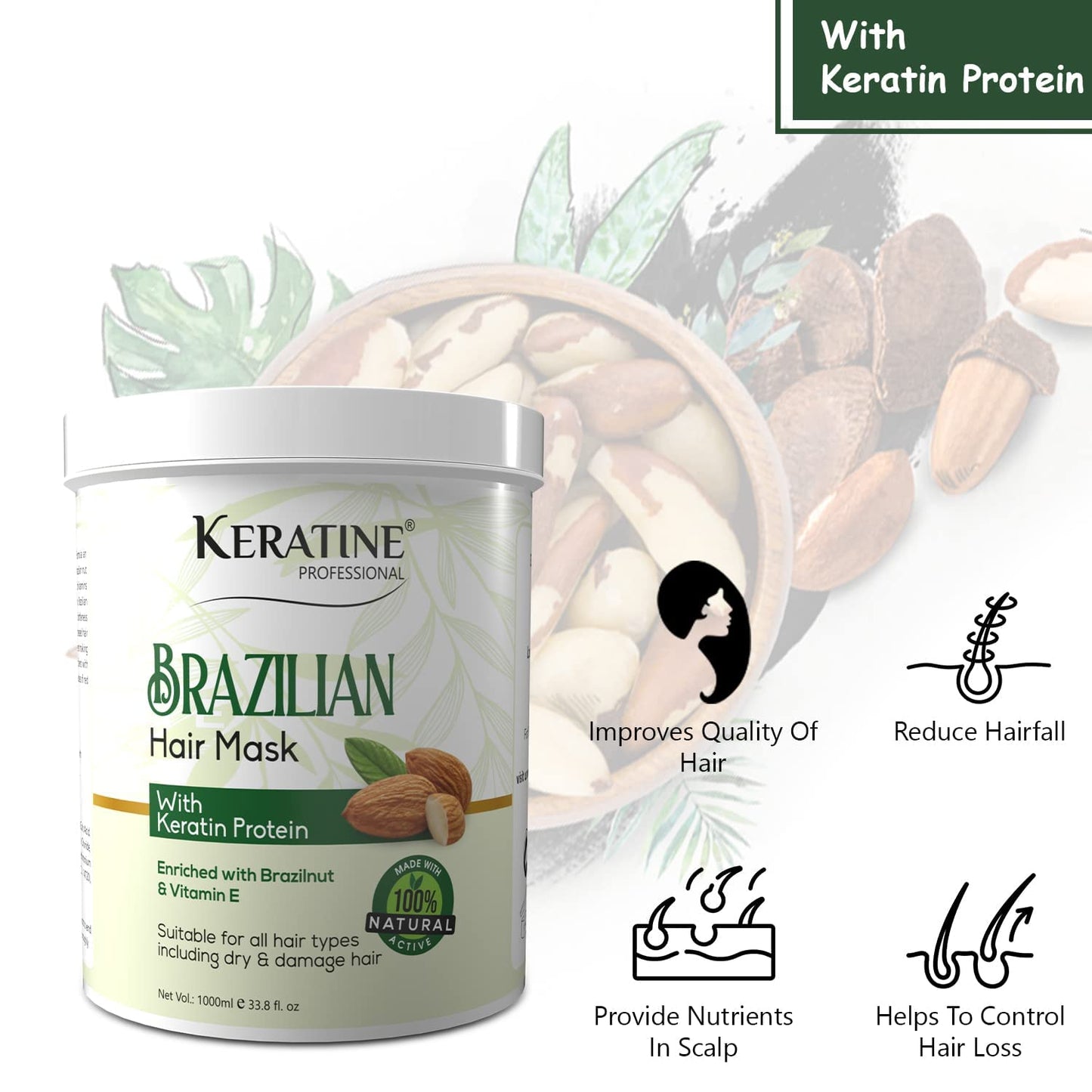 Keratine Professional Brazilian Hair Mask Spa